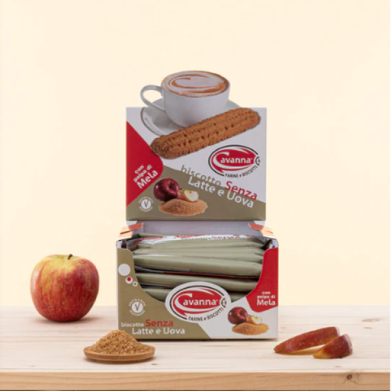 Cavanna-Biscotti Monoporzione  30 g Biscotti Monoporzione Senza Latte Senza Uova - Vegan  