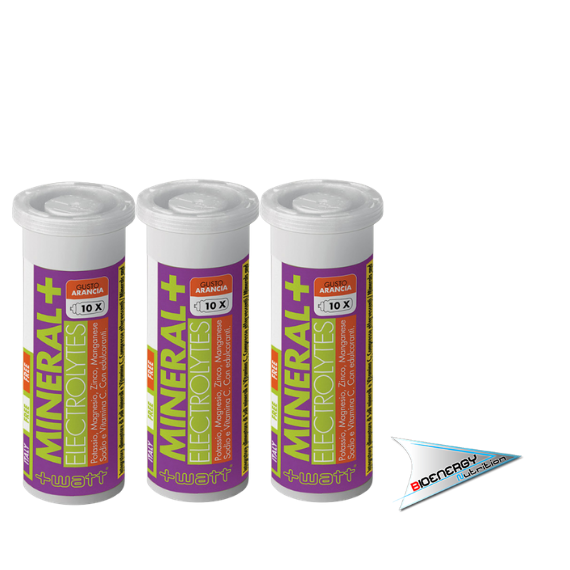 +Watt - MINERAL+ ELECTROLYTES (Conf. 10 cpr - gusto Arancia) - 